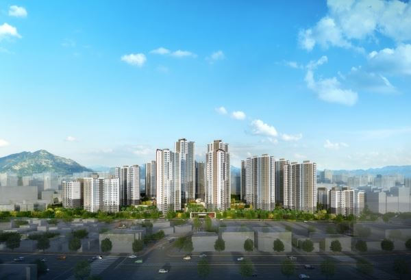 ▲데건설은 17일 ‘롯데캐슬 클라시아’ 견본주택을 오픈하고 분양에 나선다고 16일 밝혔다. 사진은 '롯데캐슬 클라시아 투시도' 모습이다. (사진제공=롯데건설)