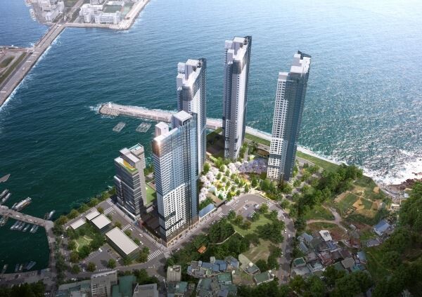 부산 오션시티 푸르지오 조감도 [사진제공=대우건설]