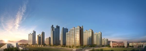 △사진은 반도건설이 7월 대구광역시 서구 평리3동1083-2번지일대에 공급 예정인‘서대구역반도유보라 센텀’ 조감도.