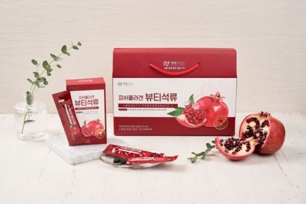 ‘피쉬콜라겐 뷰티석류’ 제품 사진. [사진제공=내츄럴사이언스]
