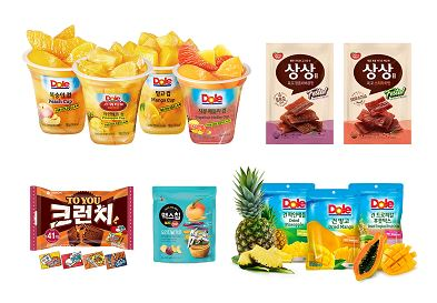 [사진=(사진 왼쪽 상단부터 시계방향으로) 돌코리아, 동원F&B, CJ제일제당, 오리온]