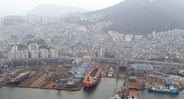 한진중공업 영도조선소 전경[사진=연합뉴스]