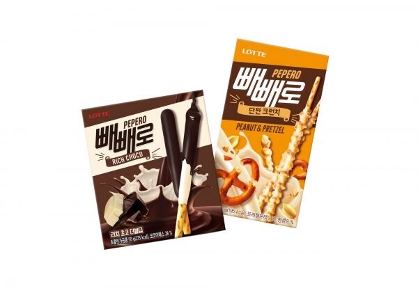▲롯데제과는 빼빼로 신제품 2종을 새롭게 선보인다. [사진=롯데제과]