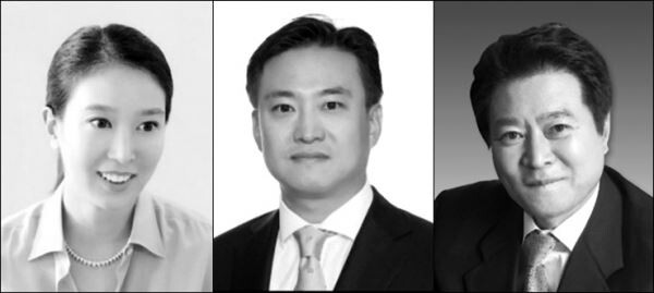 ▲(사진 왼쪽부터) 대상그룹의 임상민 전무, 동원그룹의 김남정 부회장, 교촌에프엔비의 소진세 회장.