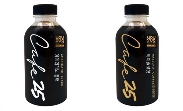 ▲GS25의 자체브랜드 유어스CAFE25 커피 2종. 최근 소비자수요에 맞춰 330ml사이즈에서 500ml사이즈로 크기를 변경했다. [사진=GS리테일]