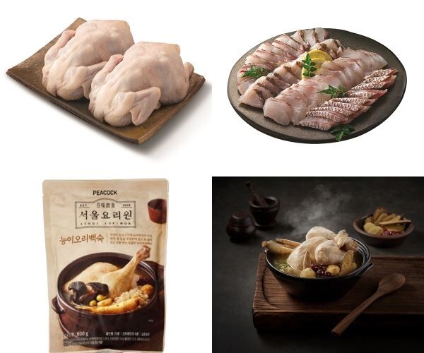 ▲이마트와 롯데마트는 오는 12일 말복을 맞아 보양식 할인행사를 연다. [사진=각사 취합]