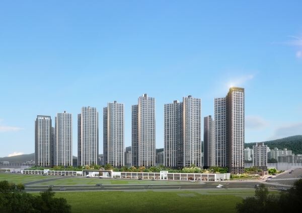 ‘주례 롯데캐슬 골드스마트’ 투시도.[사진제공=롯데건설]
