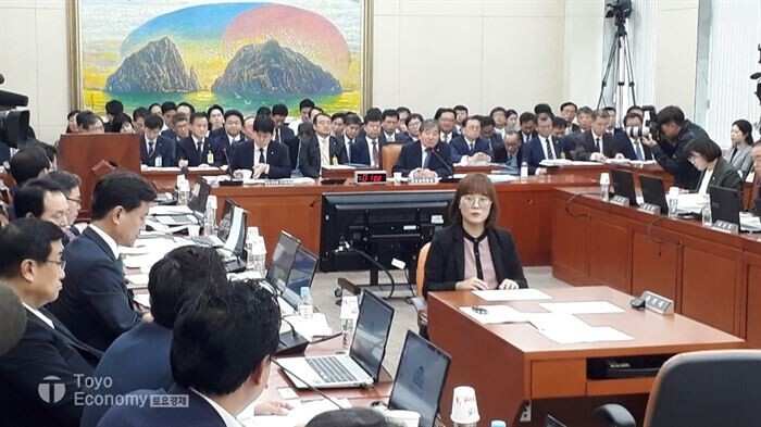 지난8일 국회 정무위원회 금융감독원 국정감사의 모습[사진 = 문혜원 기자]