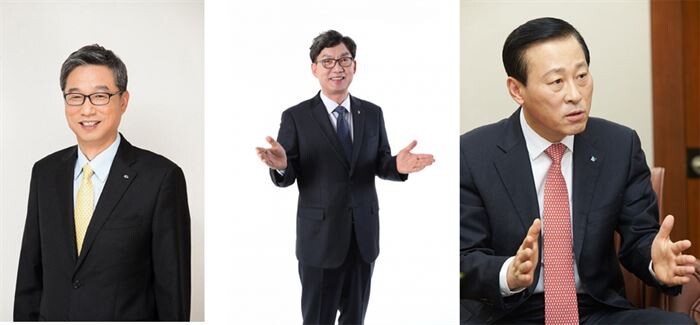 왼쪽부터 허인 KB국민은행장, 이대훈 NH농협은행장, 김도진 IBK기업은행장 [사진 = 각 사]