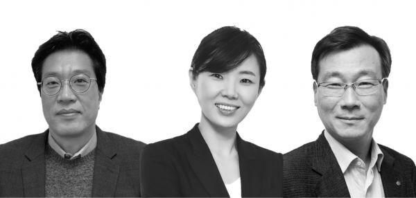 ▲(사진 왼쪽부터) 박성원 전무, 최연희 전무, 박헌영 전무. [사진=LG생활건강]