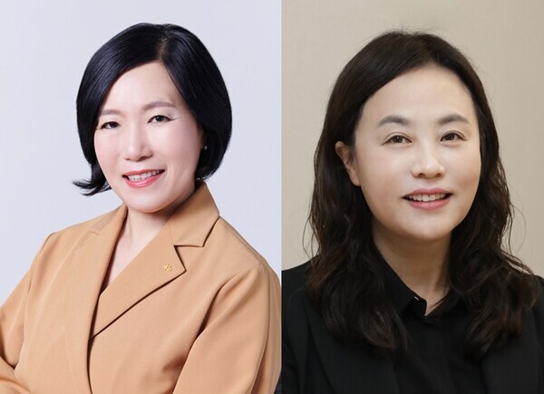 (사진 왼쪽부터) 박정림 KB증권 대표,한국투자증권 김순실 상무보./사진=각사취합